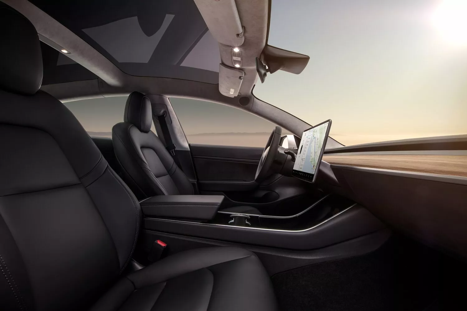 Фото места водителя Tesla Model 3  I 2017 -  2024 
                                            