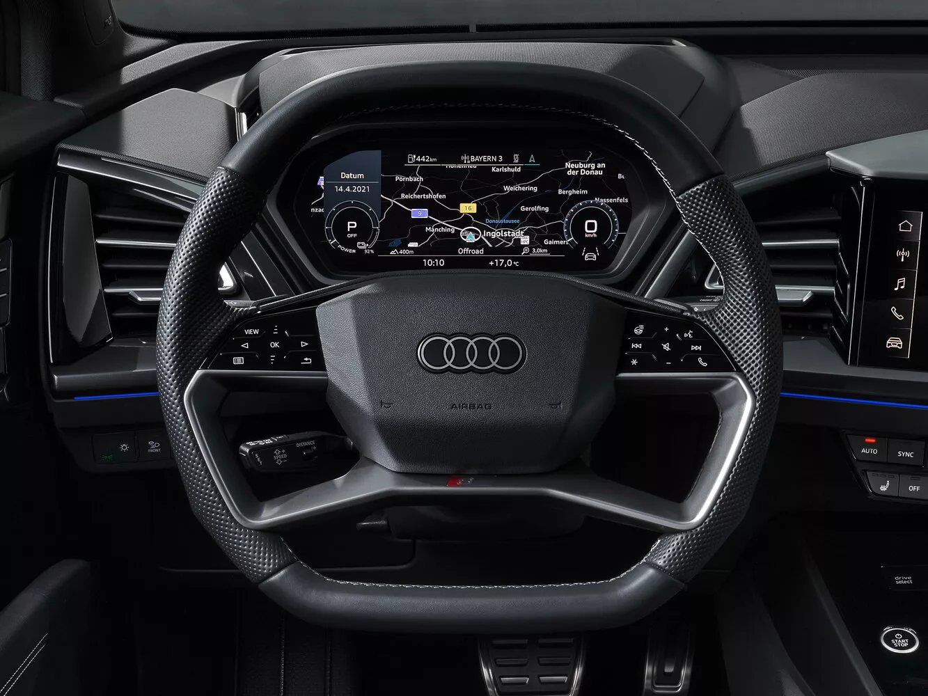 Фото рулевого колеса Audi Q4 Sportback e-tron   2021 -  2024 
                                            