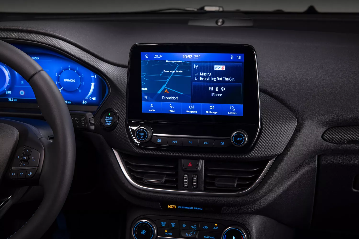 Фото интерьера Ford Fiesta  Mk7 Рестайлинг 2021 -  2024 
                                            