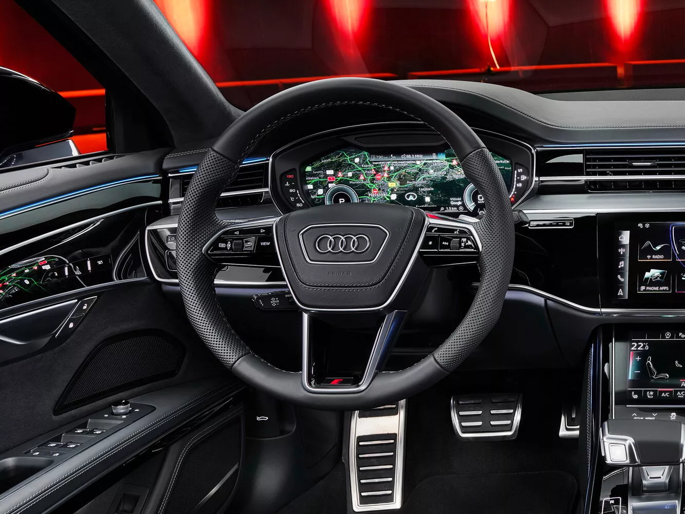 Фото рулевого колеса Audi A8  IV (D5) Рестайлинг 2021 -  2024 
                                            